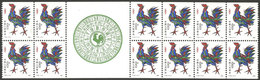 CHINA: Sc.1647a, 1981 Year Of The Rooster, MNH Block Of 12 Stamps, VF Quality! - Usati