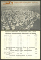 CUBA: HABANA: General View, Card Of "Radio Habana Cuba", With Impression On Back Of The Frequencies Effective From 1965, - Kuba