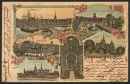 DENMARK: COPENHAGEN: Nice Views Of The City, Sent From Lisboa To Germany In 1897, VF Quality! - Danemark