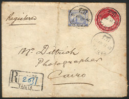 EGYPT: Registered Cover Sent From TANTA To Cairo On 29/AP/1907, Minor Defects, Very Nice! - Lettres & Documents