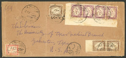 EGYPT: Official Cover Sent To USA, With Nice Multicolor Postage Of Official Stamps, Very Attractive! - Lettres & Documents