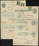 UNITED STATES: 6 Postal Cards Sent To Brazil Between 1902 And 1904, Interesting! - Marcophilie