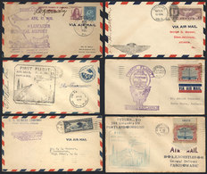 UNITED STATES: 1928 To 1935: 18 FIRST FLIGHT Covers, All With Special Cachets And Some Signed. Some Of Fine Quality, Oth - Storia Postale