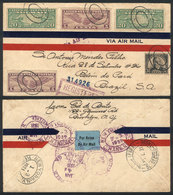 UNITED STATES: Airmail Cover With Nice Postage Sent From New York To Belém Do Pará (Brazil) On 3/JA/1931, VF Quality! - Marcophilie