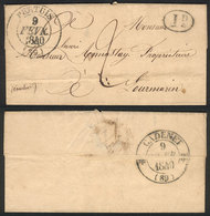 FRANCE: Entire Letter Sent From Pertuis To Lourmarin On 8/FE/1840, VF Quality! - Other & Unclassified