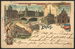 FRANCE: PARIS: Nice Views Of The City, Ed. Soughol & Magdelin, Sent From Paris To Dresden In 1898, VF Quality! - Other & Unclassified