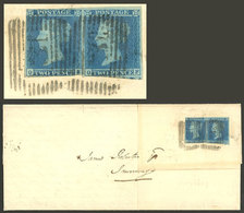 GREAT BRITAIN: Entire Letter Franked With 4p. And Sent From Edinburgh To Inveray On 26/JA/1848, With Transit And Arrival - ...-1840 Vorläufer