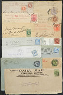 GREAT BRITAIN: 12 Covers, Postal Stationeries Etc. Used Between 1894 And 1936, Some Very Interesting, Good Opportunity! - ...-1840 Precursori