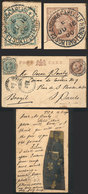 GREAT BRITAIN: ½p. Postal Card Uprated With A ½p. Stamp With Commercial PERFIN, Cancelled "GLASGOW & CARLISLE - SORTING  - ...-1840 Préphilatélie