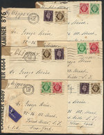 GREAT BRITAIN: 6 Airmail Covers Sent To New York Between 1941 And 1942, All Censored, Interesting! - ...-1840 Voorlopers