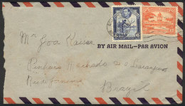 BRITISH GUIANA: Airmail Cover Sent From Georgetown To Rio De Janeiro On 12/AP/1947 Franked With 18c., Unusual Destinatio - Guyane Britannique (...-1966)
