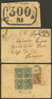 ITALY: Cover Sent From Maratea To Brazil On 19/AP/1893 Franked With 40c. (including Sc.52 Block Of 4), On Arrival In Rio - Andere & Zonder Classificatie