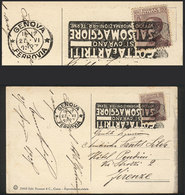 ITALY: Postcard Sent From Genova To Firenze On 27/JUN/1927, Cancel With Nice Advertising Slogan Topic MEDICINE, VF Quali - Altri & Non Classificati