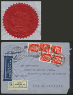 ITALY: 24/JA/1940 Roma - Rio De Janeiro: Registered Airmail Cover Sent By The Brazilian Embassy, With Attractive Seal On - Autres & Non Classés