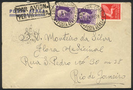 ITALY: Airmail Cover Sent From Milano To Rio De Janeiro On 20/AP/1940 Franked With 11L., VF Quality! - Other & Unclassified