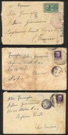 ITALY: 3 Covers Sent By Soldiers In 1942, With Varied Postal And Censor Markings, With Some Minor Faults But Very Intere - Autres & Non Classés