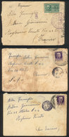 ITALY: 3 Covers Sent By Soldiers In 1942, With Varied Postal And Censor Markings, With Some Minor Faults But Very Intere - Sonstige & Ohne Zuordnung