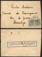 LITHUANIA: 26/MAY/193? Stakliskes - Rio De Janeiro: Cover Franked With 60p., Interesting Cinderella On Back, Unusual Des - Lituanie