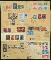 LUXEMBOURG: 9 Covers Posted Between 1953 And 1957 With Handsome Postages, Very Thematic, General Quality Is Fine To VF! - Andere & Zonder Classificatie