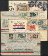 MEXICO: 4 Covers Sent To Brazil In 1955, Nice Postages! - Mexique