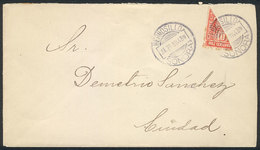 MEXICO: Cover Franked With BISECT Stamp Of 10c., Used In Hermosillo On 23/JUL/1914, VF! - Mexique