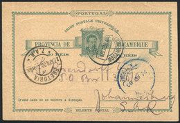 MOZAMBIQUE: 30Rs. Postal Card Sent To Johannesburg On 18/AP/1900, Handsome! - Mozambique