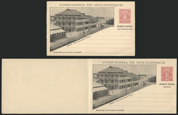 MOZAMBIQUE - COMPANY: Double Postal Card Of 1904 Of 10+10Rs. Illustrated With View Of "Beira - Rua Conselheiro Ennes", E - Mosambik