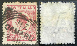 NEW ZEALAND: Sc.P4, 1892 ½p. Rose, With Complete Letter "A" Watermark, Used, Fine Quality!" - Autres & Non Classés