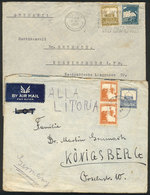 PALESTINE: 2 Airmail Covers Sent From Tel Aviv And Haifa To Germany On 6 And 11/OC/1937! - Palestine