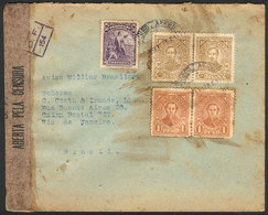 PARAGUAY: Cover Sent From Asunción To Rio De Janeiro On 9/SE/1938 By "BRAZILIAN MILITARY AIRPLANE", Censored At Destinat - Paraguay