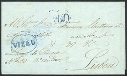 PORTUGAL: Entire Letter Sent From VIZEU To Lisboa On 14/JUN/1849, VF Quality! - Autres & Non Classés