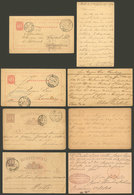 PORTUGAL: 32 Postal Cards Used After Circa 1885, Varied Destinations And A Wide Range Of Cancels, Some Rare (for Example - Andere & Zonder Classificatie