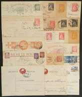 PORTUGAL: 19 Postal Cards Used Between 1914 And 1960, Including Several Very Interesting Examples (for Example: Double C - Altri & Non Classificati