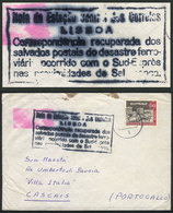 PORTUGAL: TRAIN WRECK: Cover Sent From Germany To Cascais In FE/1965, With Attractive Mark: "Nota De Estaçao Central Dos - Autres & Non Classés