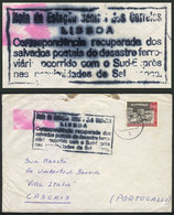 PORTUGAL: TRAIN WRECK: Cover Sent From Germany To Cascais In FE/1965, With Attractive Mark: "Nota De Estaçao Central Dos - Andere & Zonder Classificatie