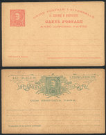 SAO TOME AND PRINCIPE: 2 Double Postal Cards Of 1903 (with Reply Paid) Of 10+10Rs. And 25+25Rs., Unused, Excellent Quali - St. Thomas & Prince