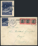 SOUTH AFRICA: Cover Sent From Durban To Sweden On 4/DE/1929, With Interesting Cinderella Topic CHRISTMAS, Very Nice! - Otros & Sin Clasificación