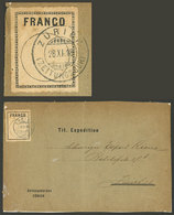 SWITZERLAND: Official Cover Used In Zurich On 28/NO/1918, Franked With A Franchise Stamp, With Defects But Interesting! - ...-1845 Voorlopers