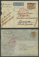 SWITZERLAND: 2 Airmail Covers Sent To Brazil In 1935 Via Germany (DLH), Interesting! - ...-1845 Préphilatélie