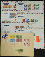 SWITZERLAND: 7 Covers Sent To Brazil Between 1951 And 1956 With Nice Postages, Zumstein HIGH CATALOGUE VALUE, Good Oppor - ...-1845 Préphilatélie