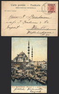 TURKEY: Postcard With View Of Constantinople, Franked With 20pa. Stamp Of The Austrian Offices, And Sent To Wien (circa  - Lettres & Documents