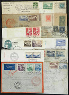 WORLDWIDE: Lot Of 14 Covers, Cards, Postal Stationeries, Used (mostly) In Varied Periods And European Countries, Almost  - Autres - Amérique