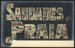 WORLDWIDE: Nice Artistic PC With Views Of The BEACH, "Saudades Da Praia", VF Quality!" - Football