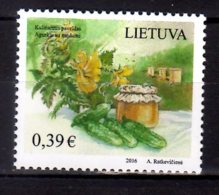 2016 Lithuania - Gastronomical Heritage Of Lithuania Honey And Cucumbers - MNH** MI 1221 (gg17) - Litouwen