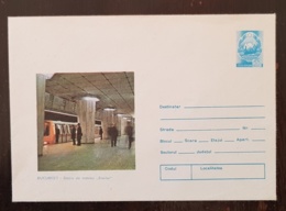 ROUMANIE Metro, Entier Postal Neuf Emis En 1980. Station De Metro EROILOR A Bucarest - Eisenbahnen