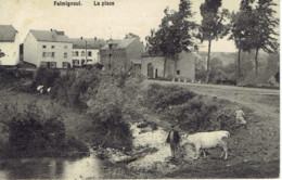 Falmignioul La Place Animation ,envoyer De La Poste , Edit. Camille Deloge 1909 - Dinant