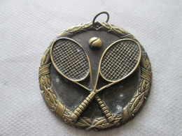 MEDAL, TENNIS METAL, DIAMETER 5cm - Kleding, Souvenirs & Andere