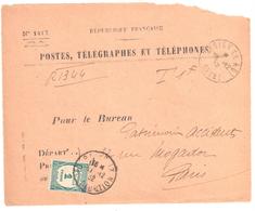 CHOISY Le ROI Seine 1932  Devant Enveloppe 1417 Valeur Non Recouvrées Taxe 60 Reco - 1859-1959 Briefe & Dokumente