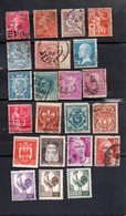 Lot De 22 Timbres ( Semeuses,armoiries,personnages,coq....) - Altri & Non Classificati