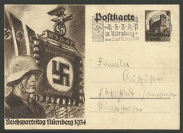 1934 Germany Postally Travelled Postal Stationery - Postkarten
